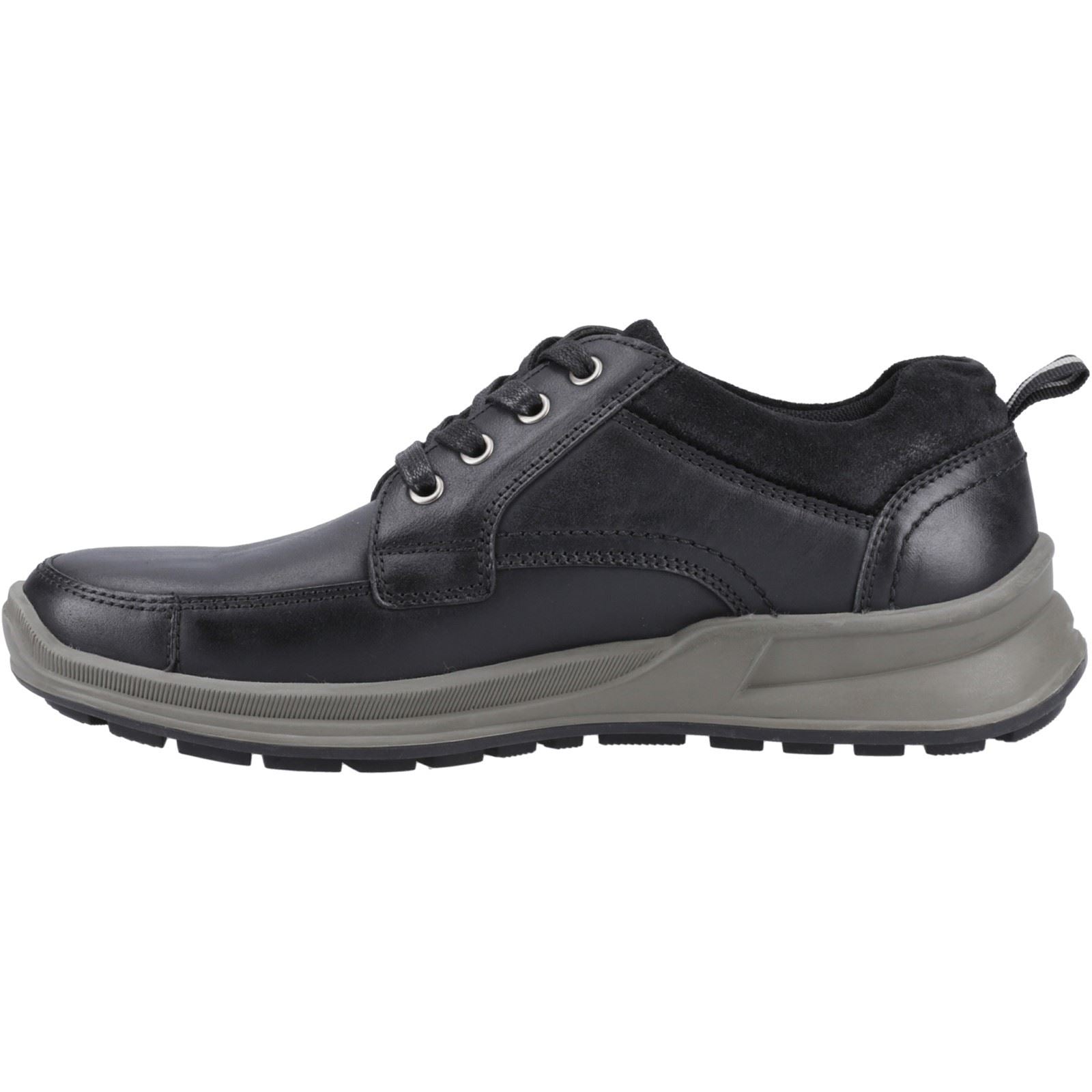 Hush Puppies Adam Chaussures À Lacets En Cuir Nubuck Noir Pour Hommes