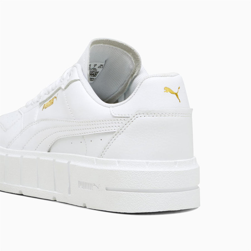 Puma Cali Court Baskets Blanches En Cuir Pour Femmes