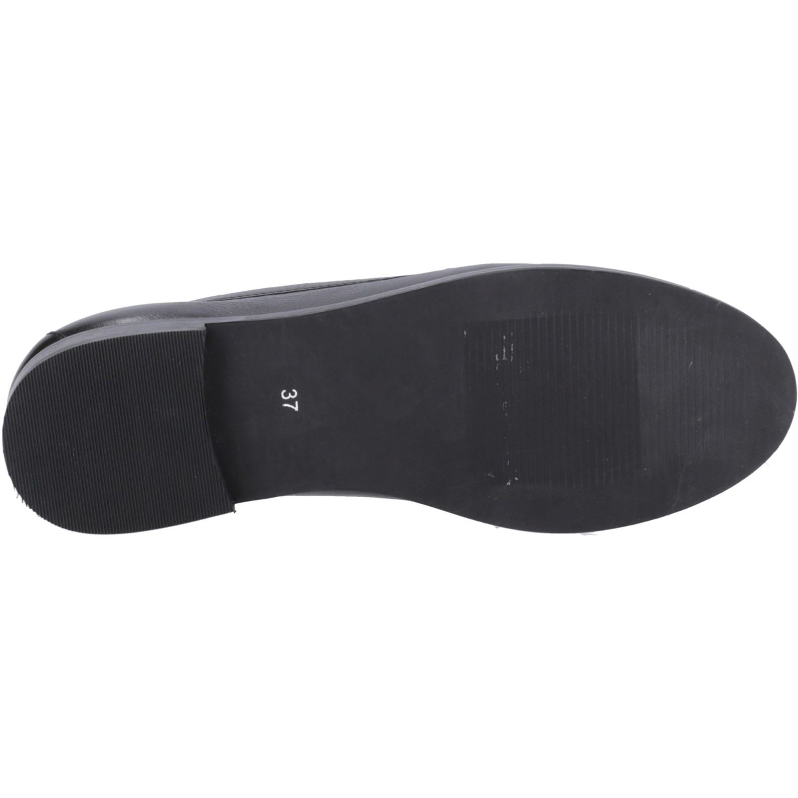 Hush Puppies Connie Mocassins Noirs Pour Femmes En Cuir