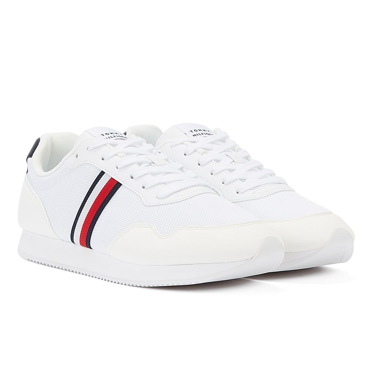 Tommy Hilfiger Core Lo Runner Hommes Blanc Trainer