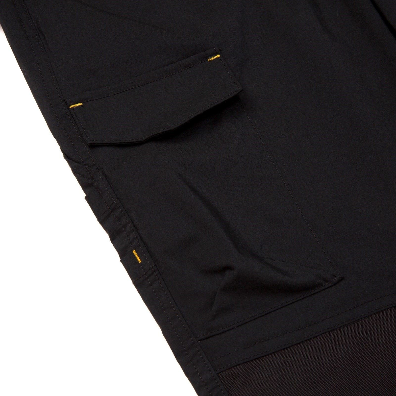 Caterpillar Nexus Knee Pocket Stretch Pantalons Noirs En Coton Pour Hommes - Extérieur