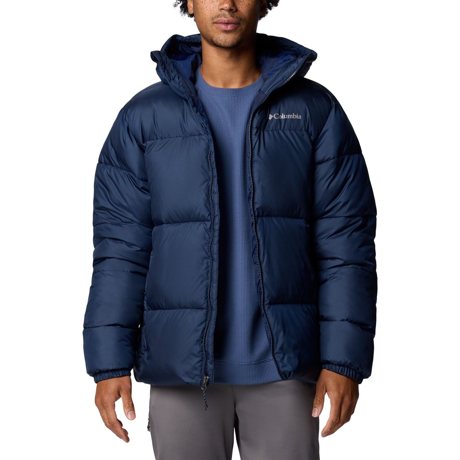 Columbia Puffect II Veste En Duvet Bleue Pour Homme