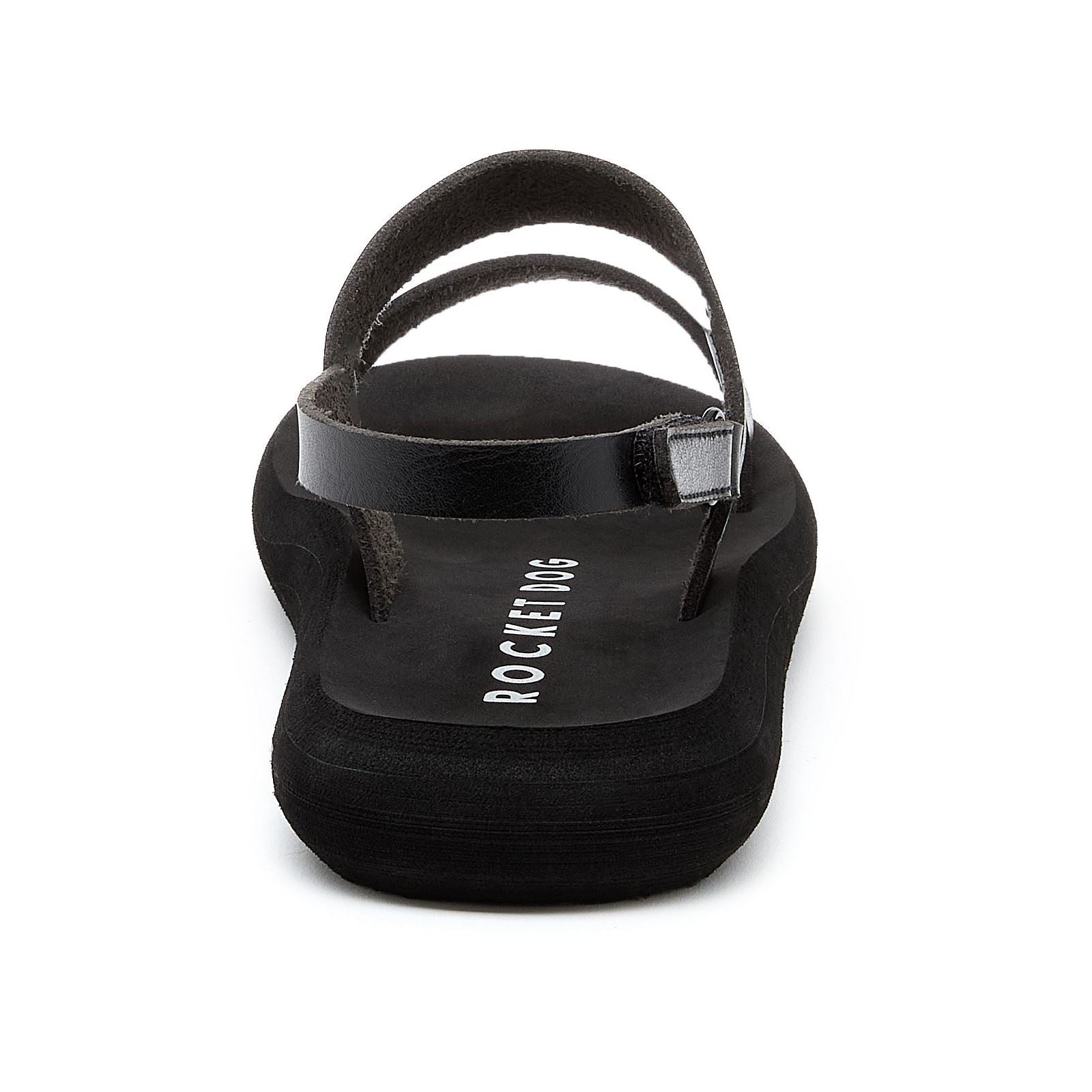 Rocket Dog Sunshine Sandales Noires Pour Femmes En Textile