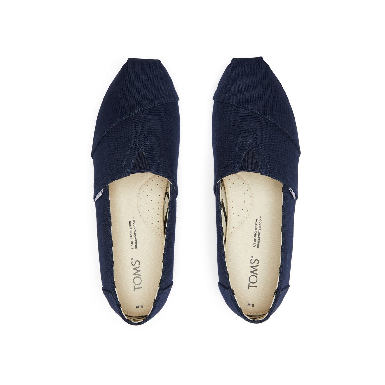 TOMS Alpargata Espadrilles Pour Hommes En Coton 100 %, Couleur Marine