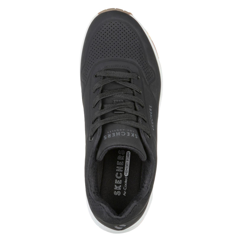 Skechers Uno Stand On Air Sneakers Noires Pour Femmes En Synthétique