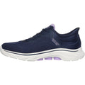 Skechers GO WALK 7 Valin Baskets Femme En Toile Bleu Marine/Lavande