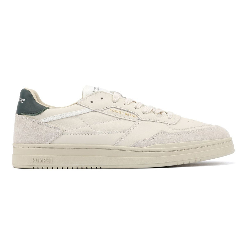Pompeii Elan Leather Ecru Jasper Baskets Blanches En Cuir Pour Hommes