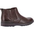 Hush Puppies Gary Bottes En Simili-Cuir Marron Pour Hommes