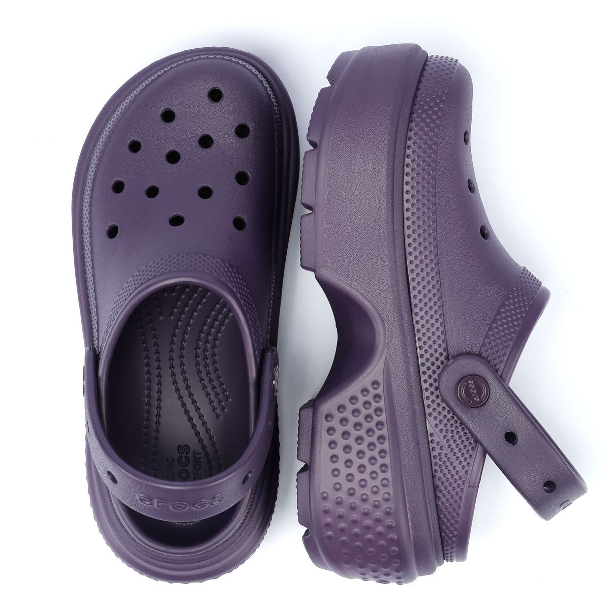 Crocs Stomp Sabots Iris Foncé Pour Femmes