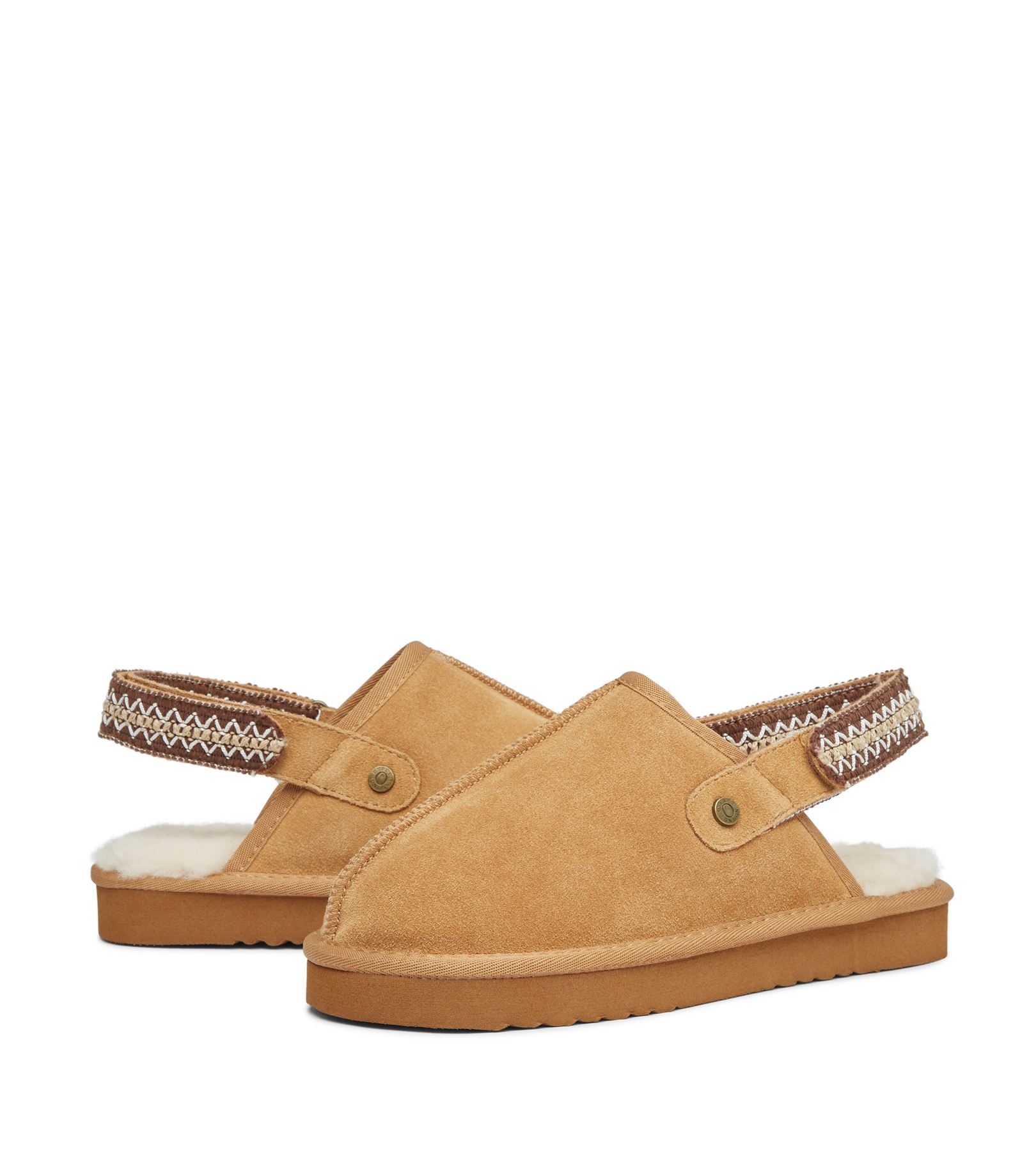 Osprey London The Constellation Chaussons En Suède Pour Femmes Marron