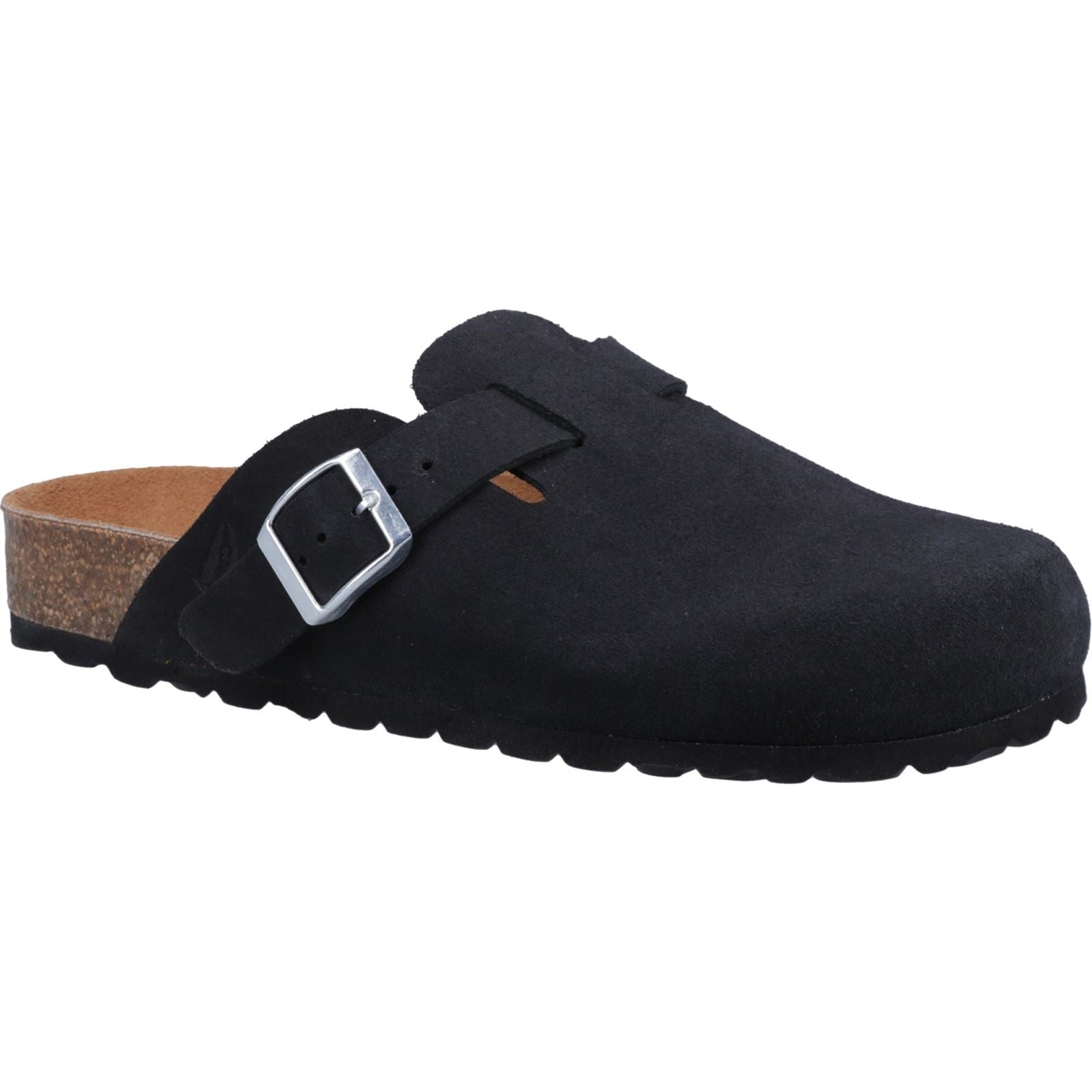Hush Puppies Bailey Mules Noires Pour Femmes En Suède