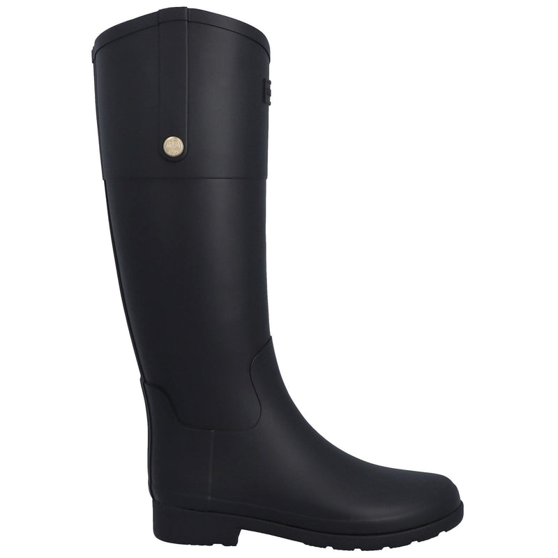 Hunter Refined Riding Bottes En Caoutchouc Noires Pour Femmes