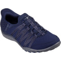 Skechers Breathe-Easy - Roll-With-Me Sneakers En Toile Pour Femmes De Couleur Marine