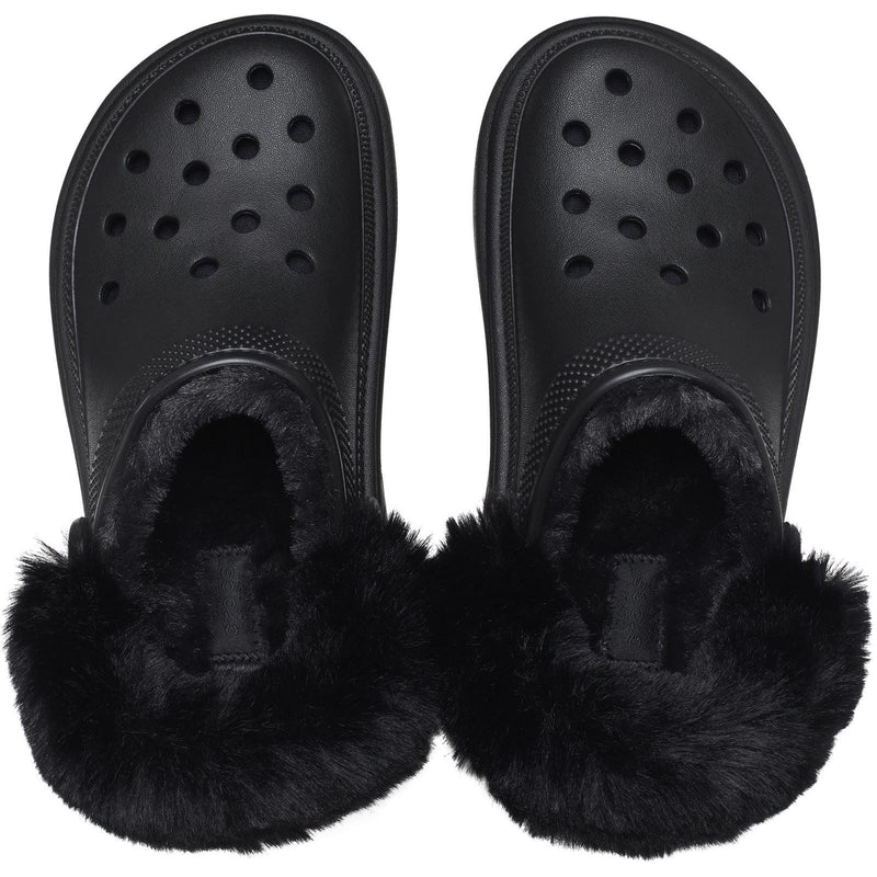 Crocs Stomp Lined Les sabots noirs pour femmes Eva.