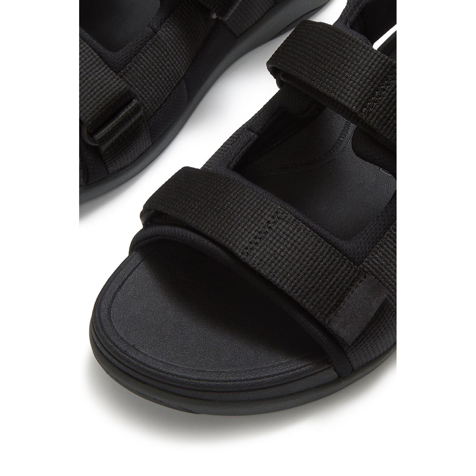 Fitflop F-Mode Go Sandales Noires En Polyester Pour Homme