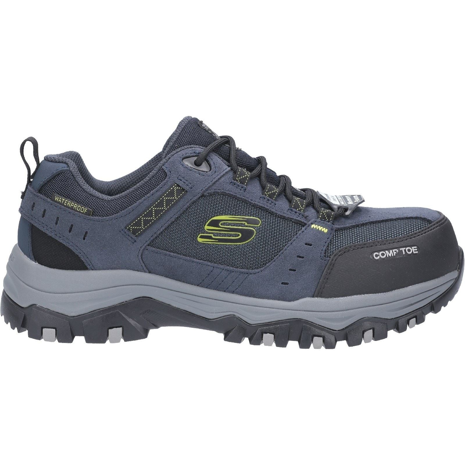 Skechers Workwear Greetah Baskets De Sécurité Hommes Suede Marine/Noir