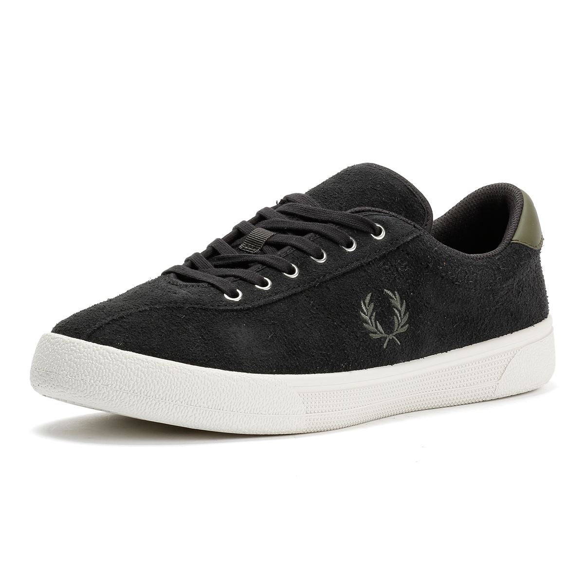 Fred Perry Tennis Shoe Baskets Grises Pour Hommes En Suede
