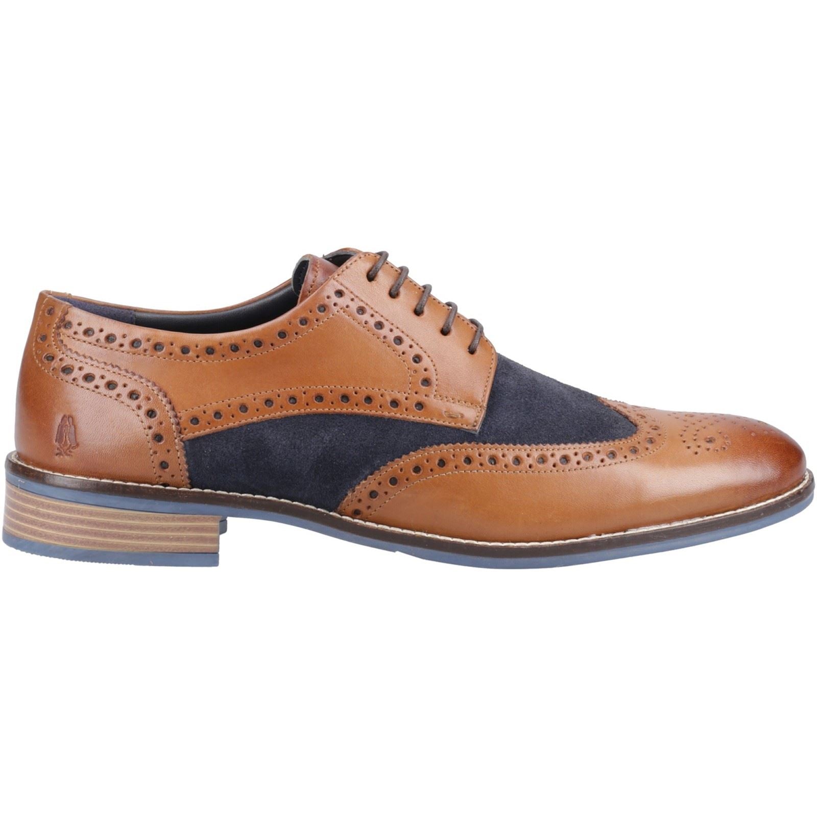 Hush Puppies Dustin Chaussures Bateau Pour Homme En Cuir/daim Marron/marine