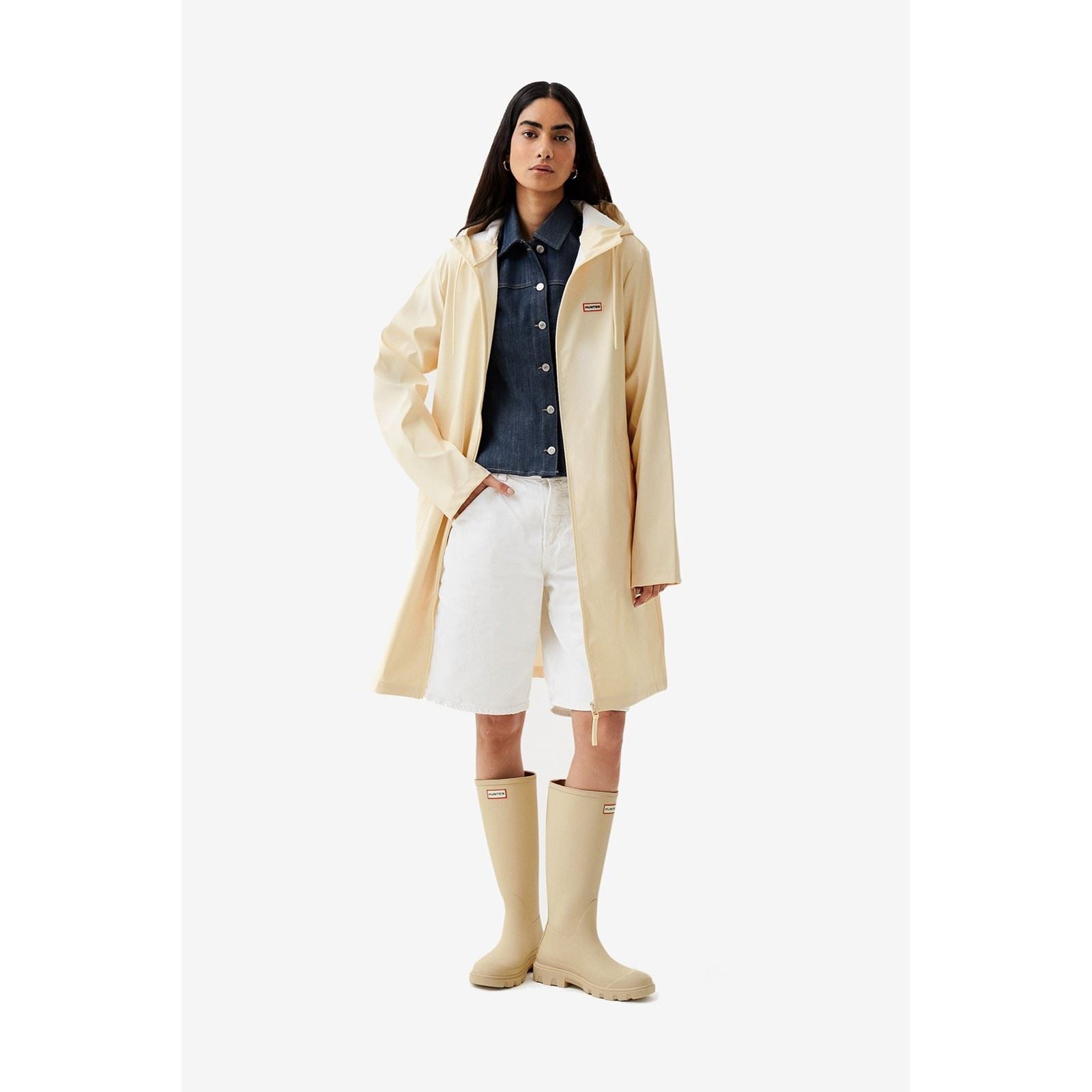 Hunter Andrea Manteau De Pluie Gris Unisexe Pour Adultes
