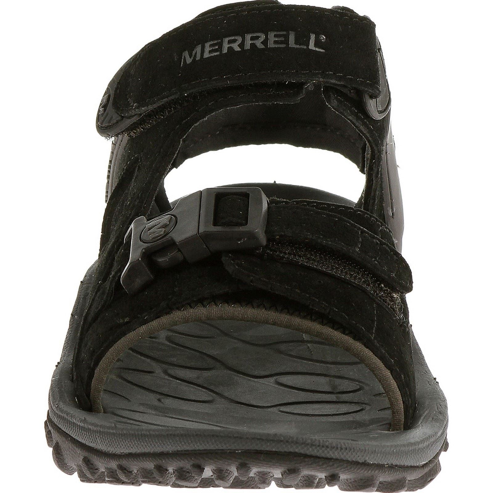 Merrell Kahuna III Sandales Noires Pour Hommes En Suede
