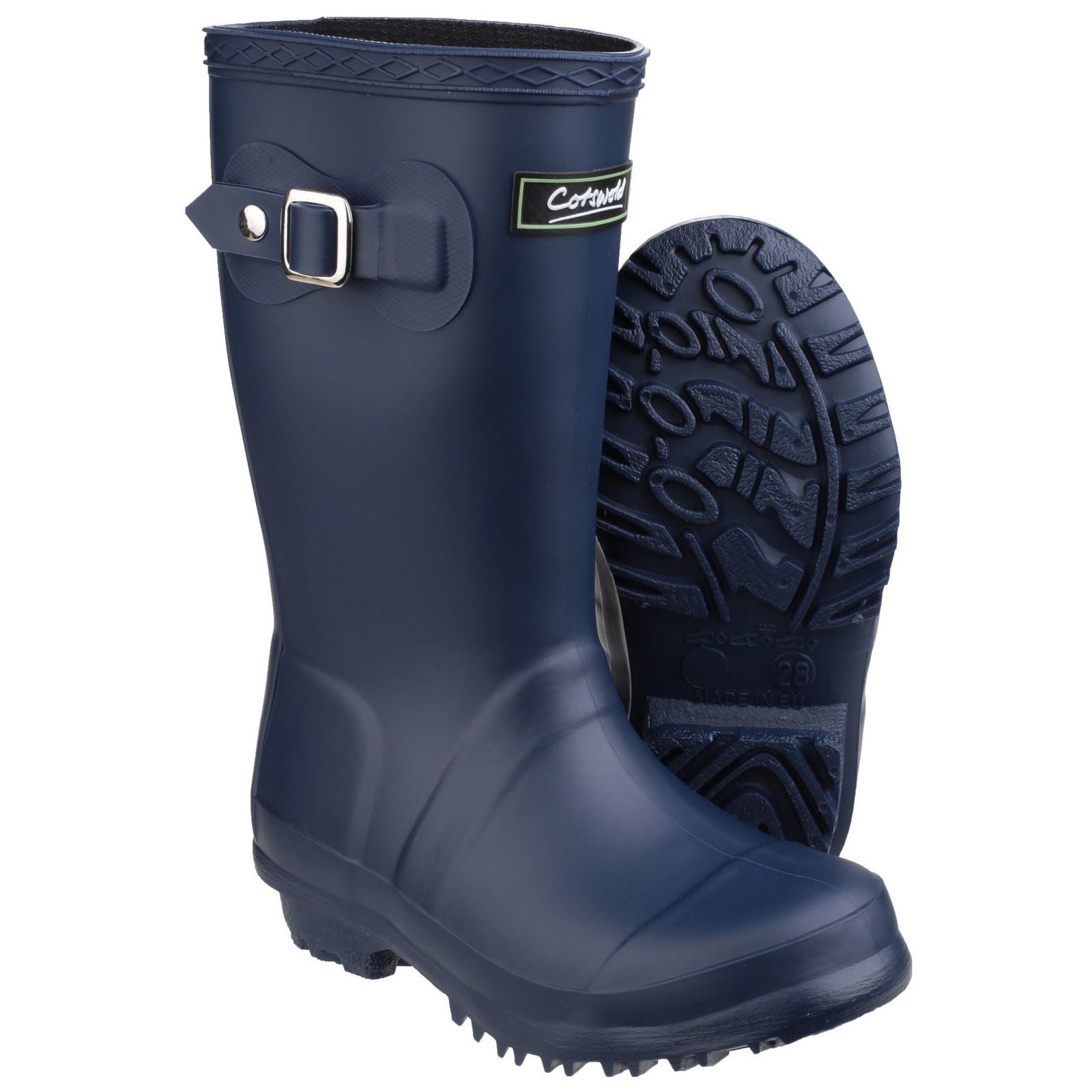 Cotswold Buckingham Bottes En Caoutchouc Bleu Marine En Pvc