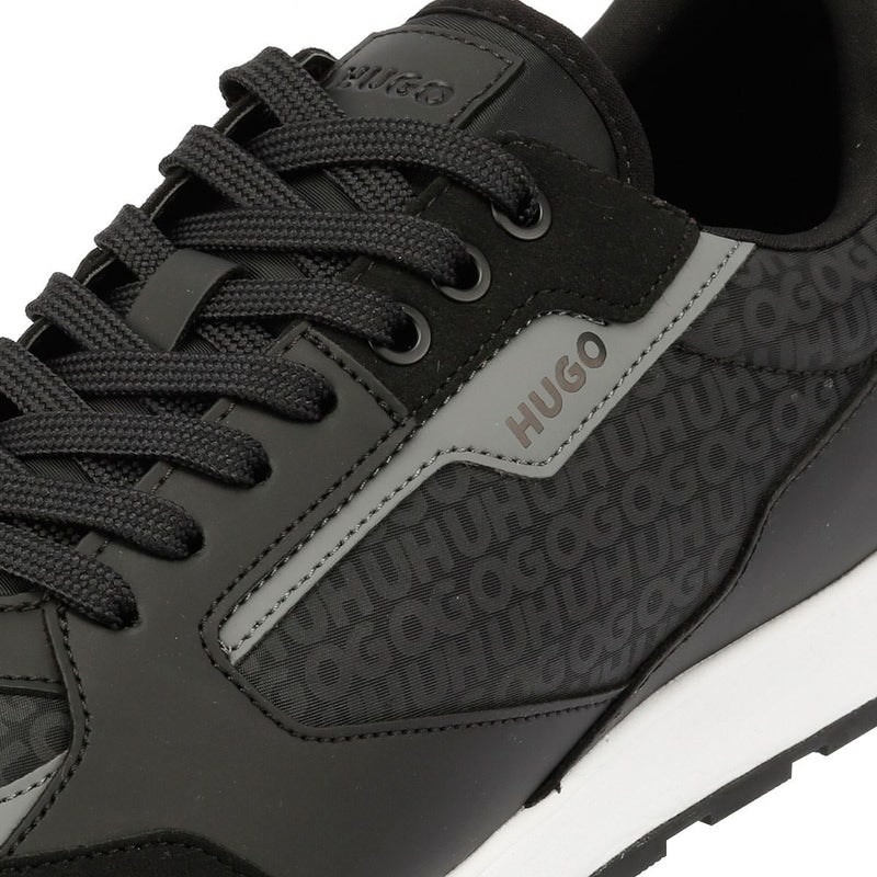 Hugo Icelin Runn Monogram Baskets Noires Pour Hommes