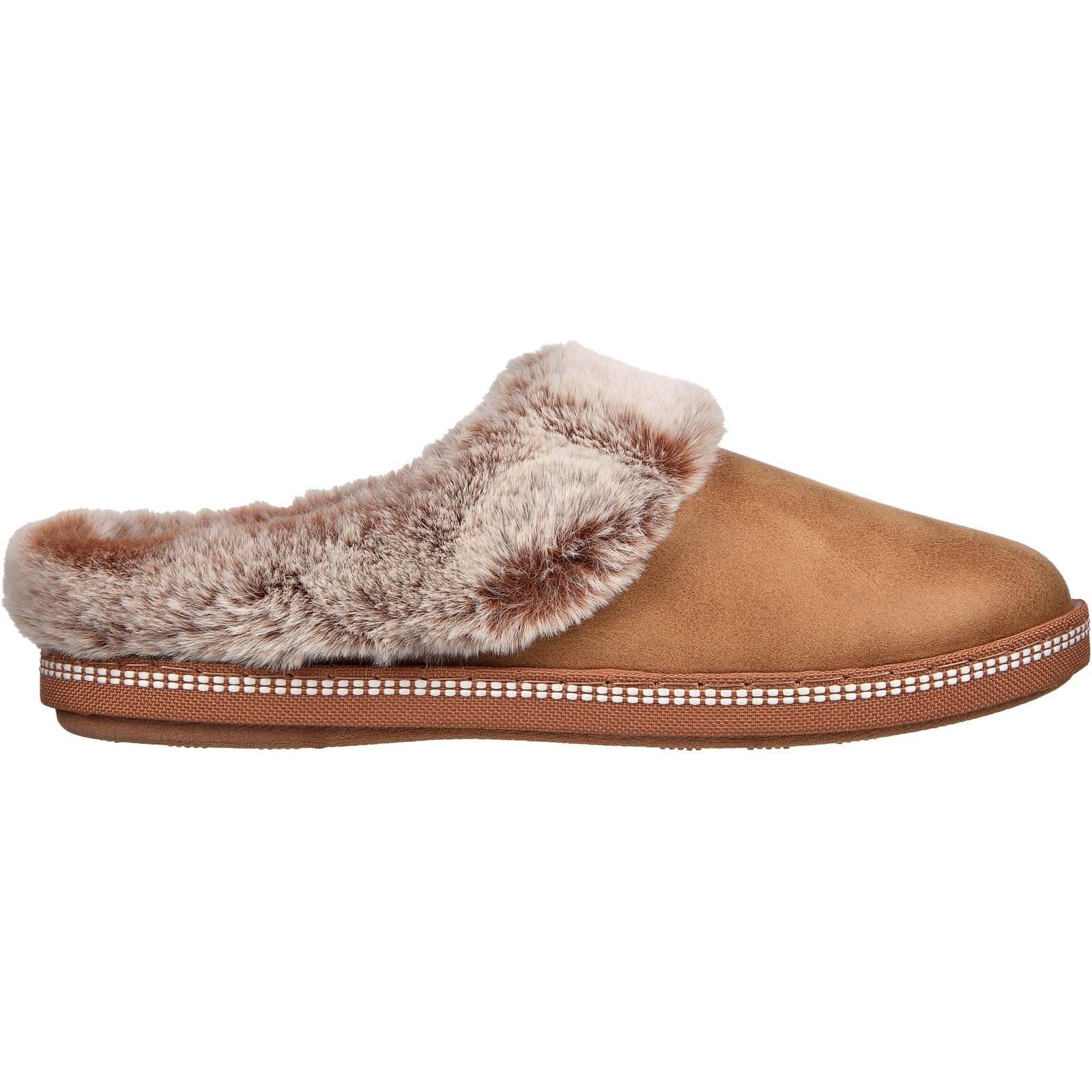 Skechers Cozy Campfire Lovely Life Chaussons En Synthétique Pour Femme, Couleur Châtaigne