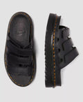Dr. Martens Raine Athena  Slides Pour Femmes En Cuir Noir