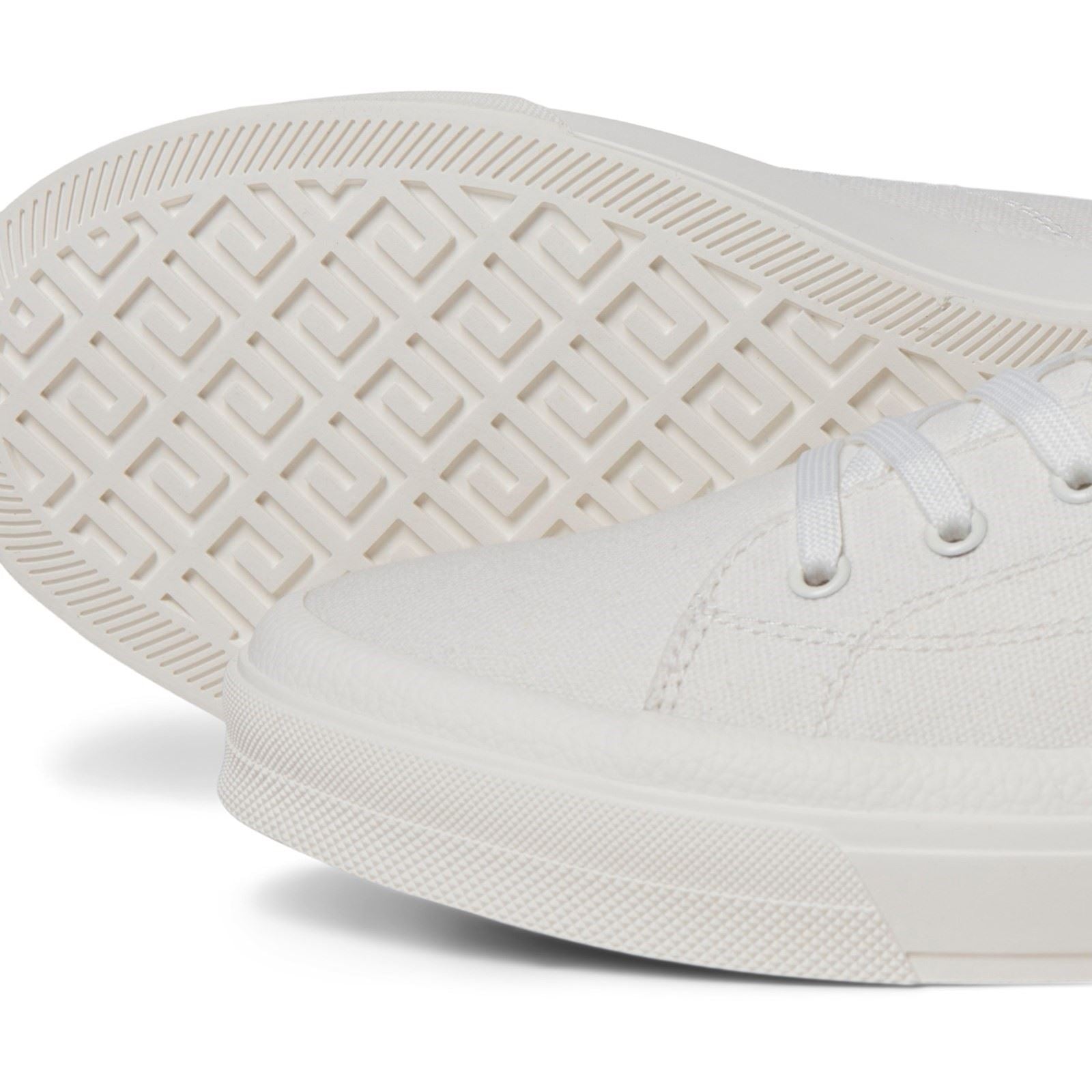 Jack & Jones Bayswater Canvas Baskets Blanches Éclatantes En Polyester Pour Hommes