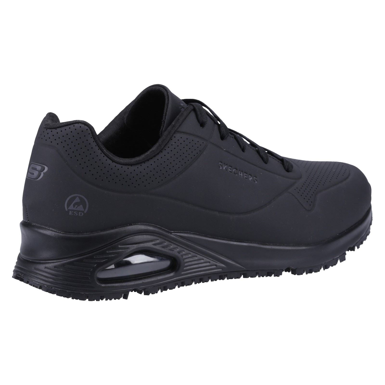 Skechers Workwear Work Relaxed Fit: Uno SR Baskets De Sécurité Noires Pour Femmes