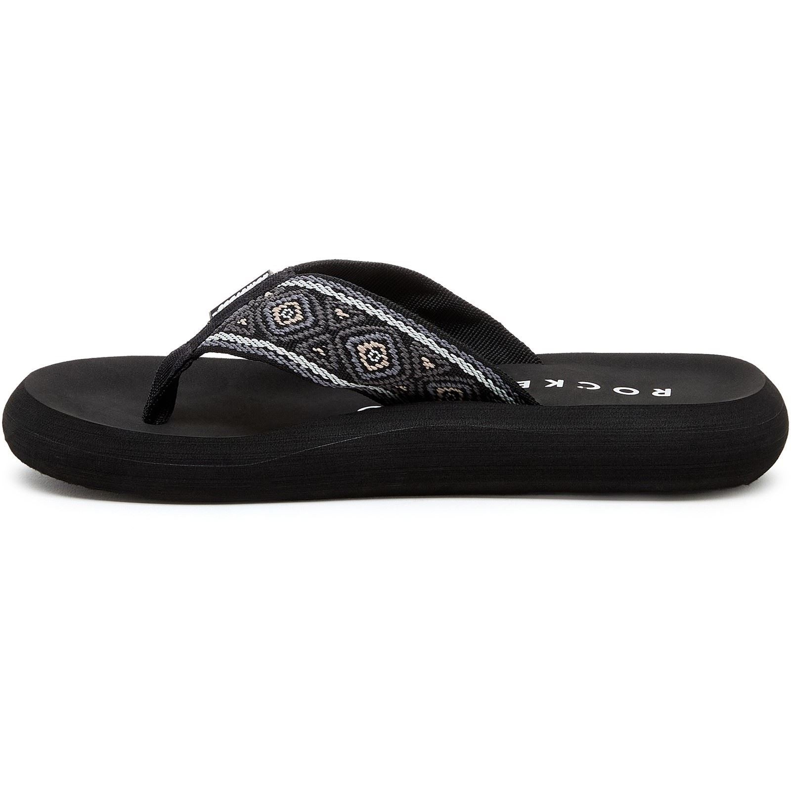 Rocket Dog Spotlight Camden Sandales En Coton Pour Femmes Noir/Multicolore