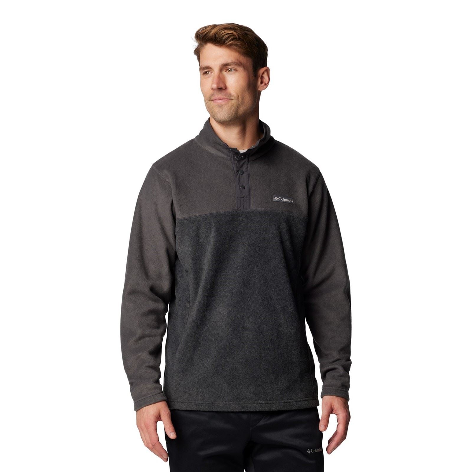 Columbia Steens Mountain Half Snap II Veste En Polaire Grise Pour Homme