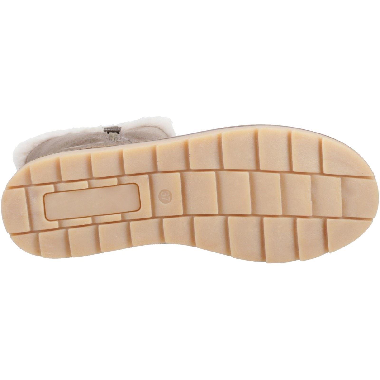 Hush Puppies Mary Bottes Taupe Pour Femmes En Suède