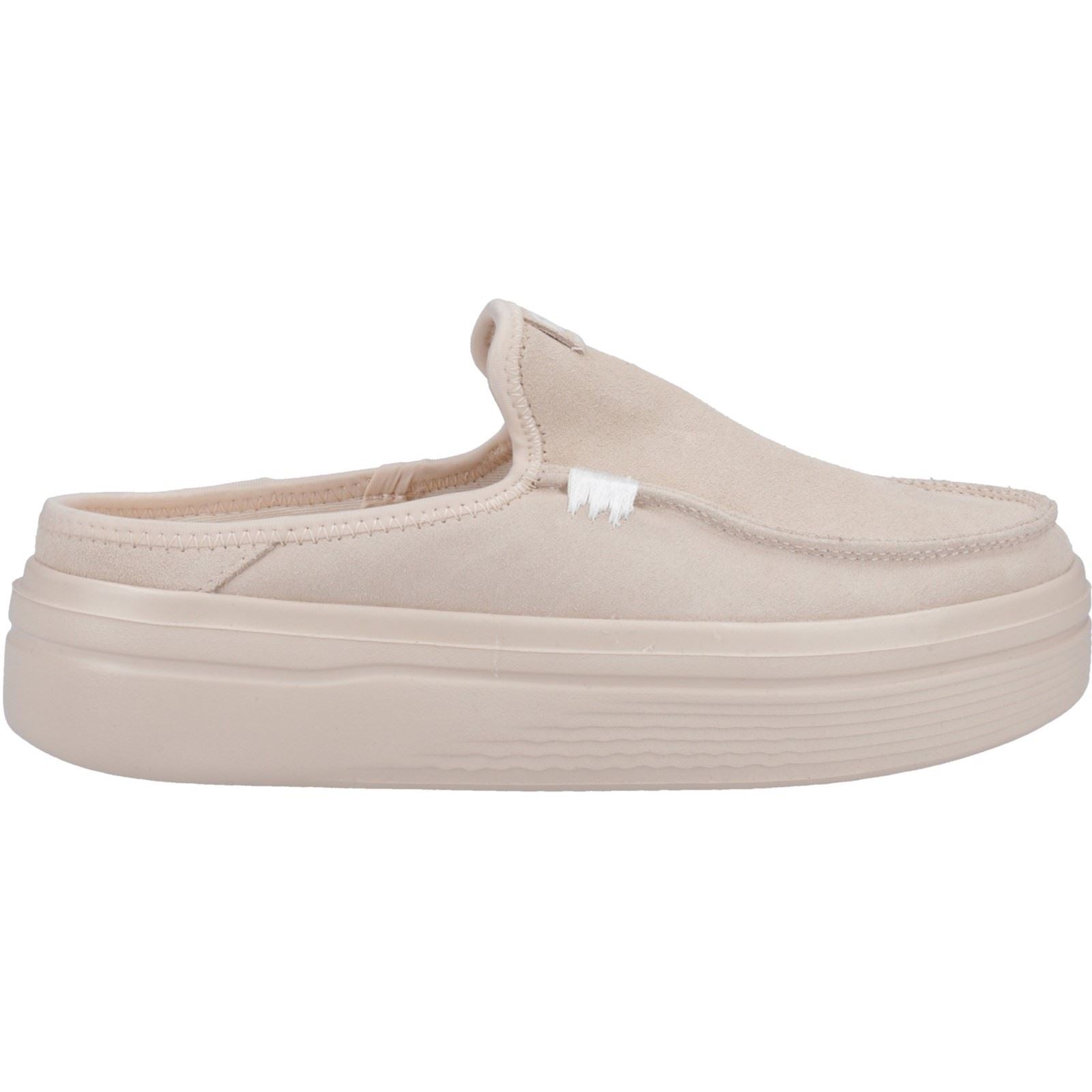 HEYDUDE Austin Lift Classic Mules En Cuir Pour Femmes De Couleur Blush