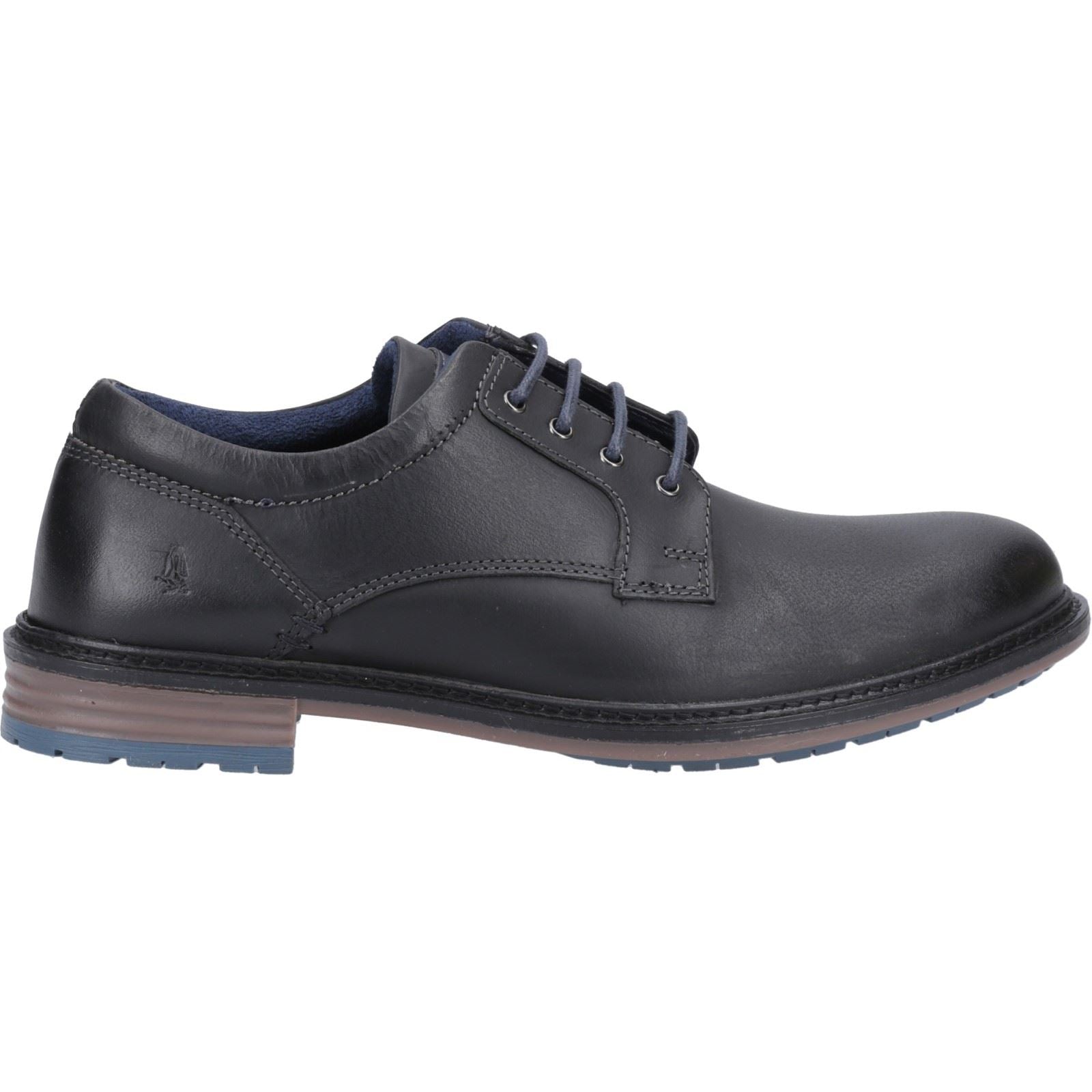 Hush Puppies Julian Chaussures En Cuir Noir À Lacets Pour Hommes