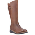 Hush Puppies Luna Bottes En Cuir Marron Pour Femmes