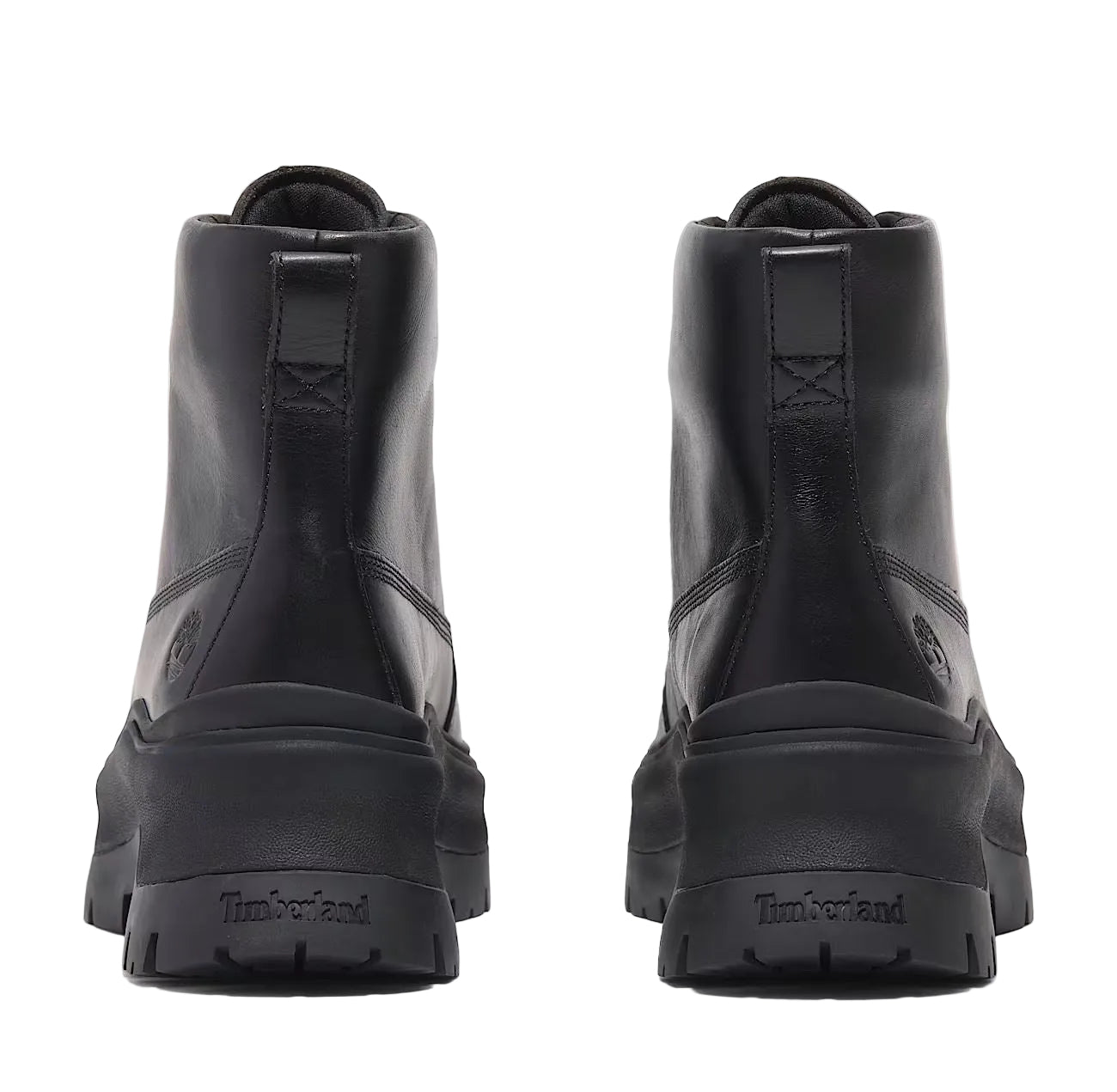 Timberland Roxie Lane Mid Lace Bottes Noires En Cuir Pour Femmes