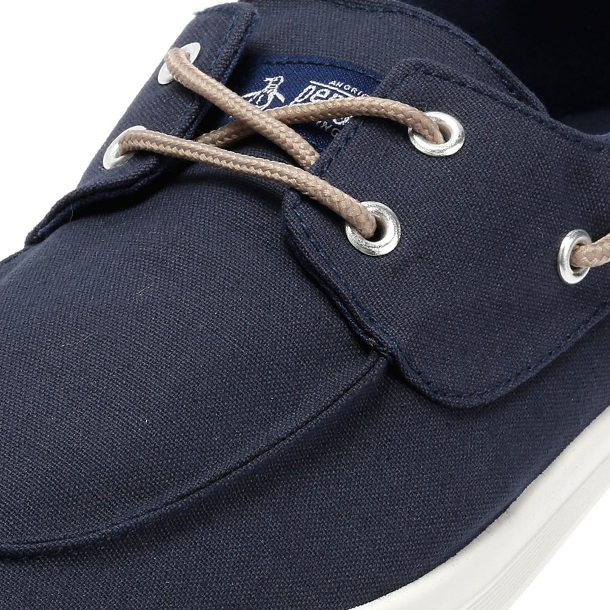 Penguin Sailor Chaussures Lacées Bleu marine En Toile Pour Hommes