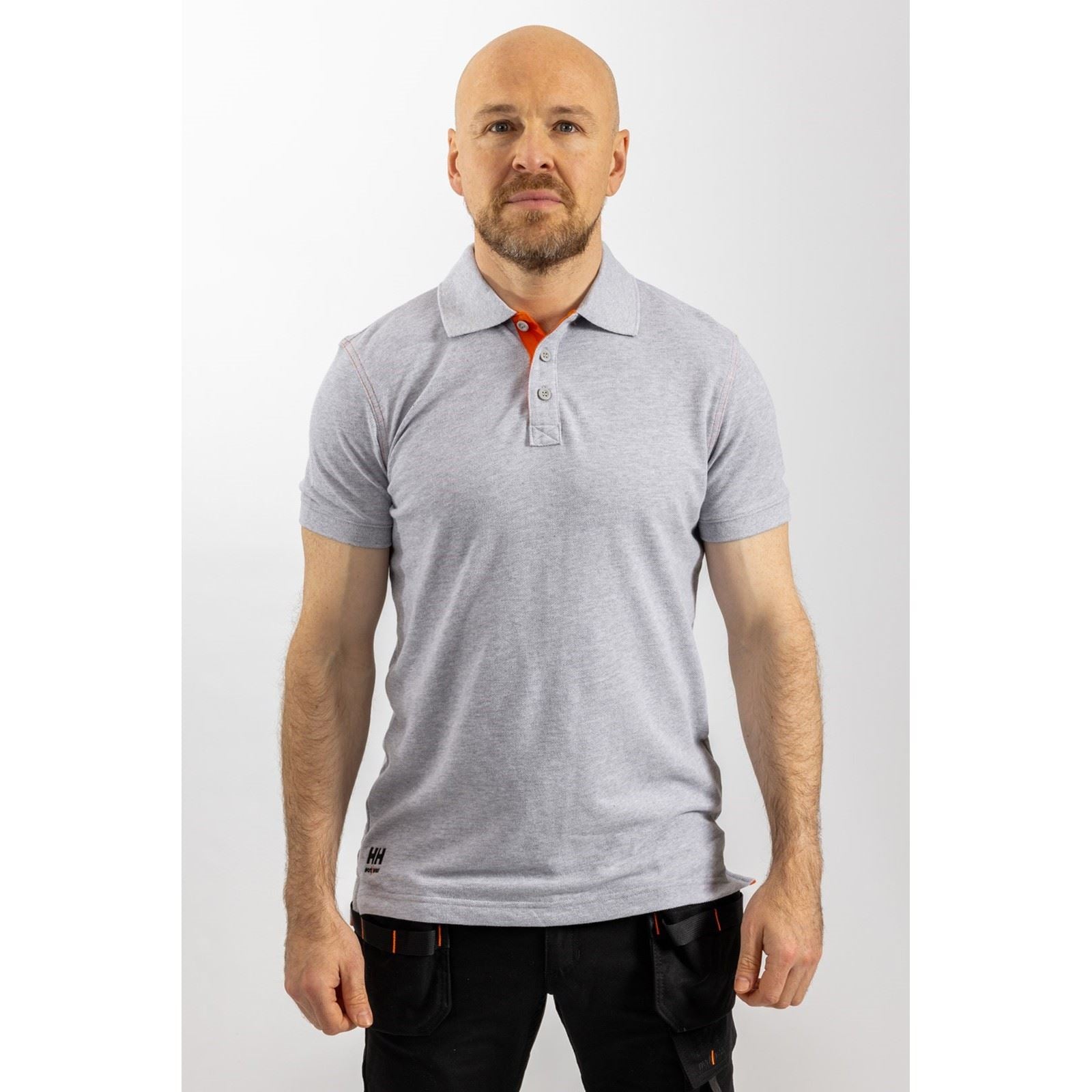 Helly Hansen Workwear Oxford Polo En Coton Pour Hommes Gris
