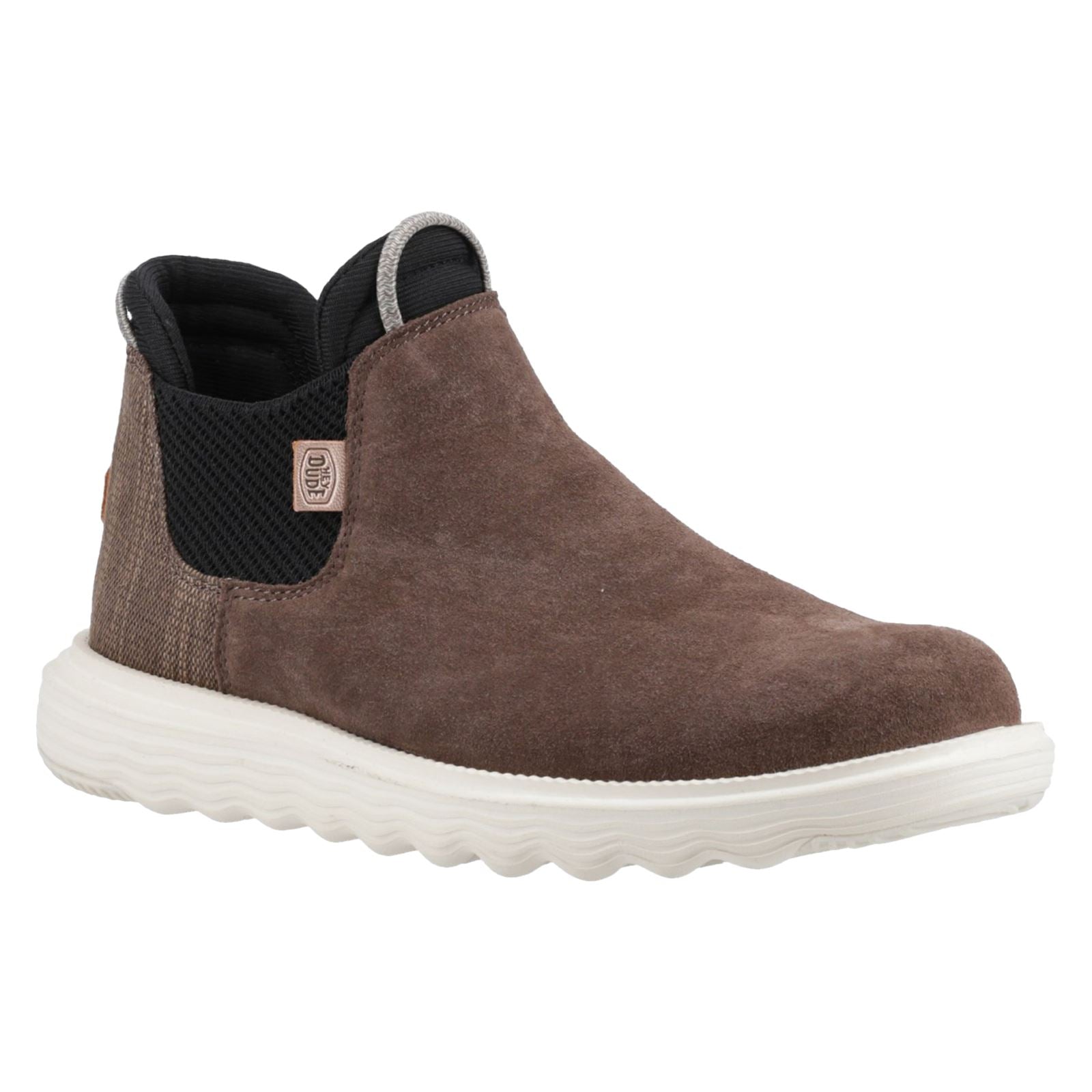 HEYDUDE Branson Bottes En Cuir Pour Femmes Couleur Café