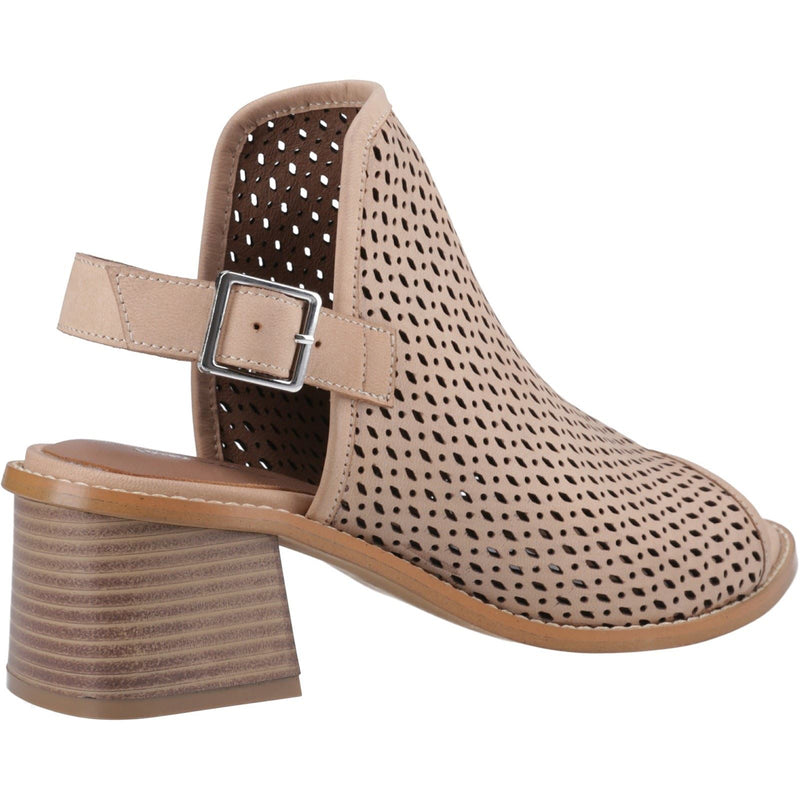 Hush Puppies Louise Heeled Sandales Pour Femmes En Cuir Taupe