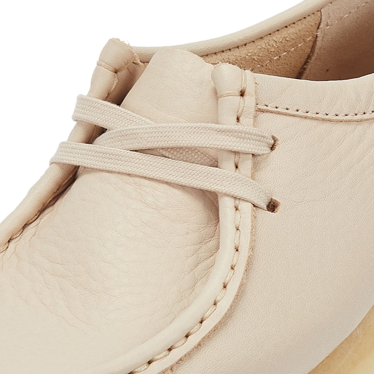 Clarks Originals Wallabee  Chaussures En Cuir Beige Pour Femmes