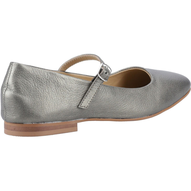 Hush Puppies Pasha Chaussures Pour Femmes En Cuir Couleur Étain
