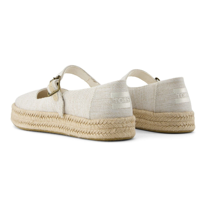 TOMS Carolina Mary Jane Espadrilles Naturelles Pour Femmes En Nylon