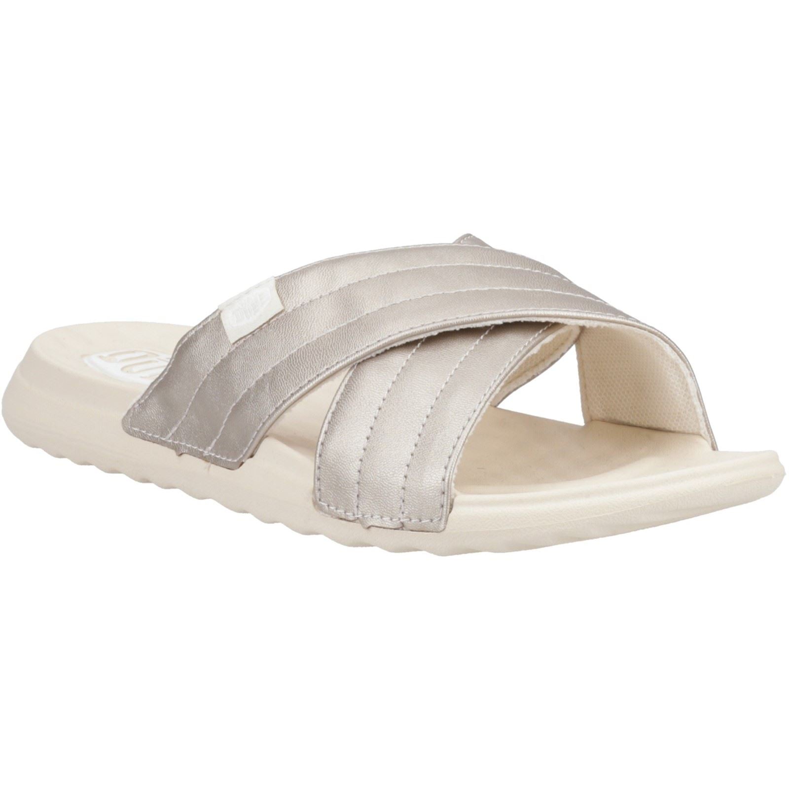 HEYDUDE Christi Slide Distressed Sandales Métalliques Pour Femmes