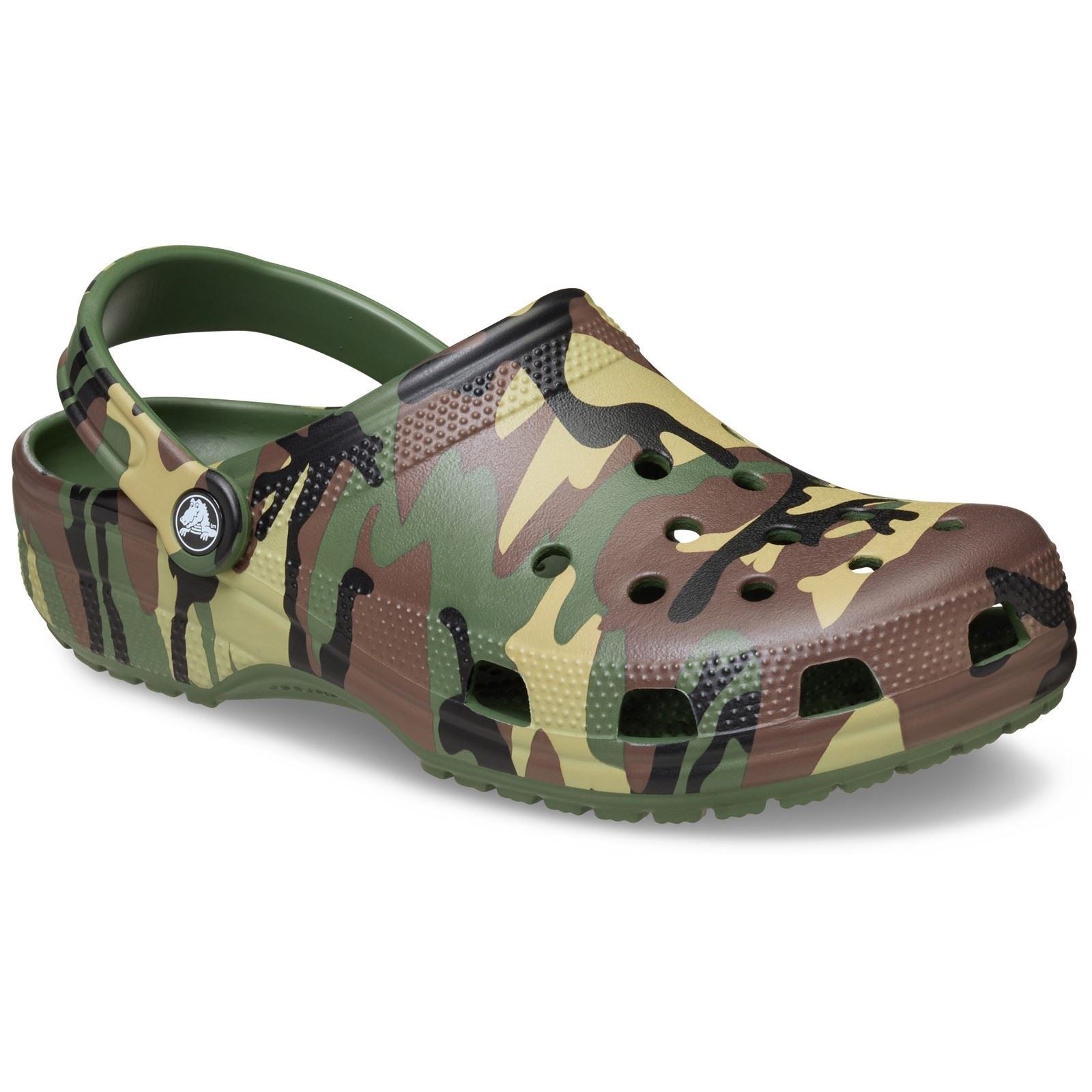 Crocs Classic Camouflage Sabots Verts Armée Pour Hommes En Eva