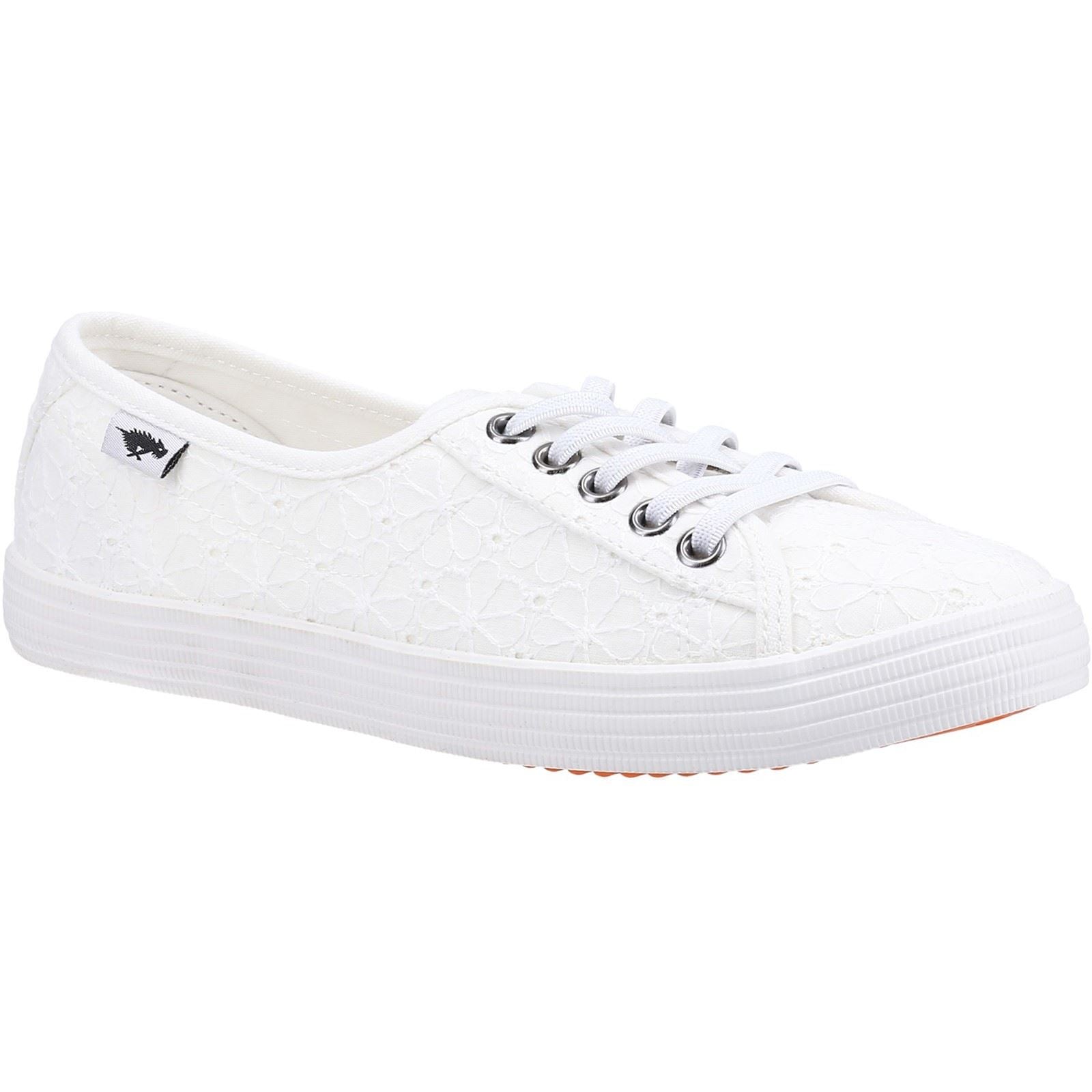 Rocket Dog Chow Chow Sneakers Blancs En Coton Pour Femmes
