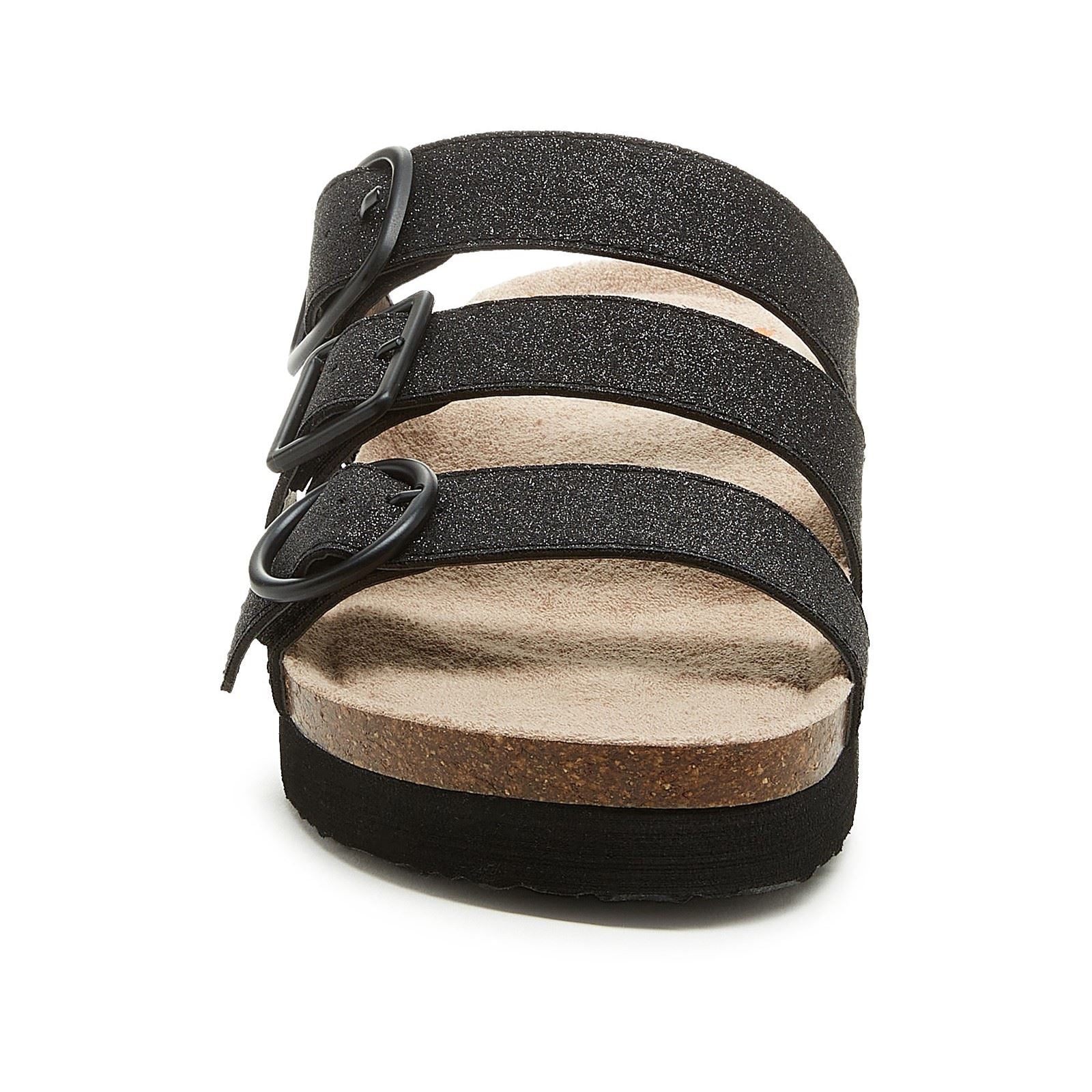 Rocket Dog Astor Glenn Glitter Sandales Noires En Tissu Pour Femmes