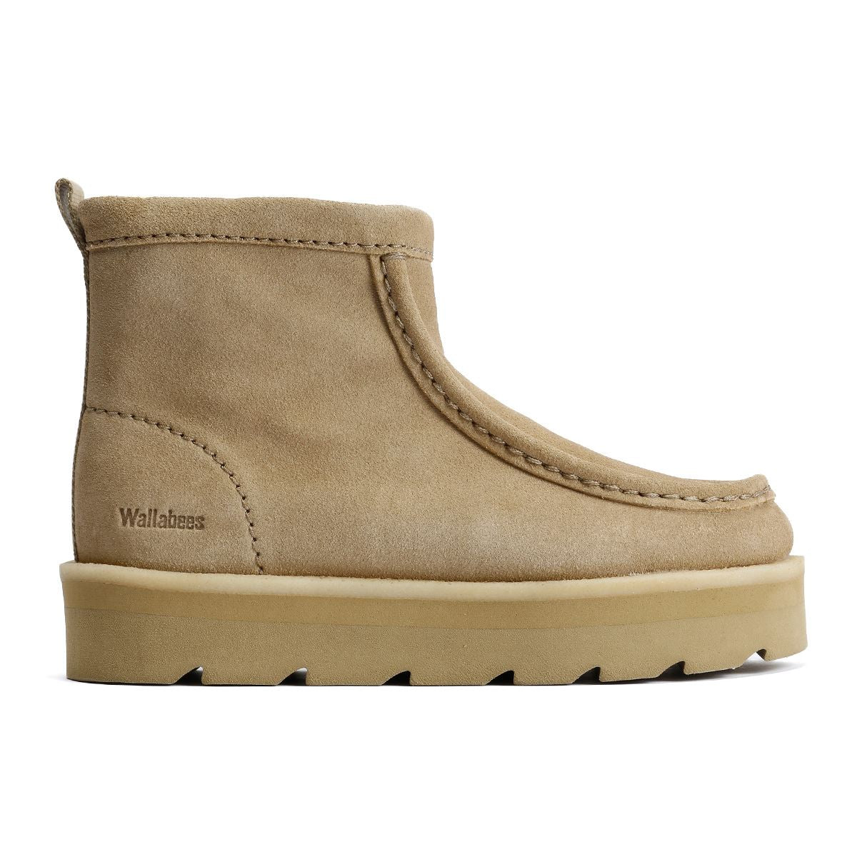 Clarks Originals Meare Rooey Bottes Beiges Pour Femmes En Suède