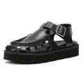 Clarks Originals Meadow Buckle Sandales Noires Pour Femmes En Cuir